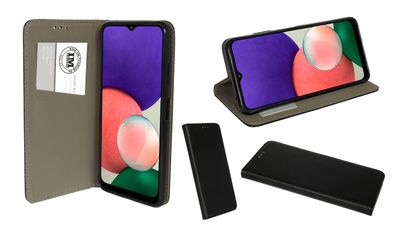 Buch Tasche "Smart" kompatibel mit Samsung GALAXY A23 Handy Hülle Etui Brieftasche...