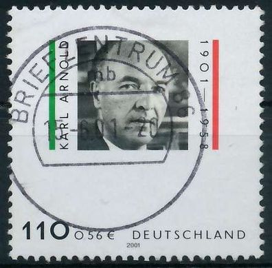 BRD BUND 2001 Nr 2173 zentrisch gestempelt X636DD2