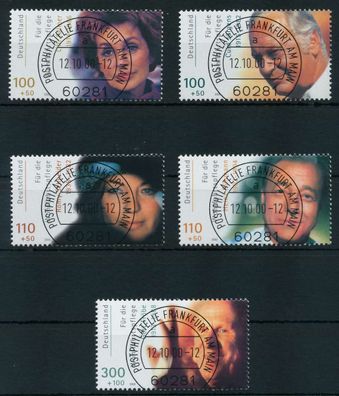 BRD BUND 2000 Nr 2143-2147 zentrisch gestempelt X636F7A