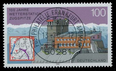 BRD BUND 2000 Nr 2127 zentrisch gestempelt X63B052