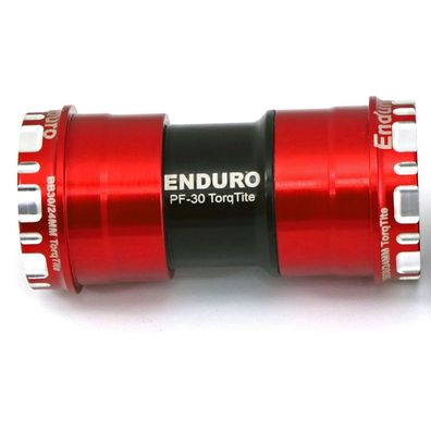 Enduro Bearings TorqTite BB30 Innenlager BB386EVO Kurbeln rot (BKS-0158)
