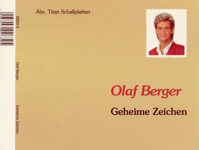 Maxi CD Cover Olaf Berger - Geheime Zeichen