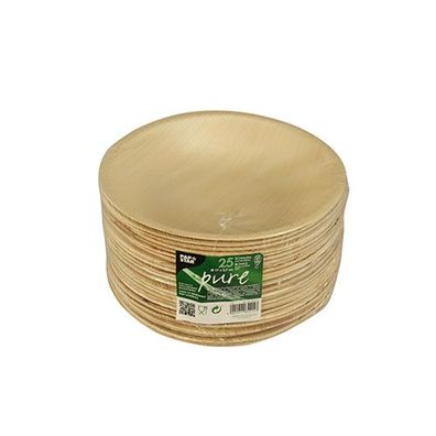 Papstar Palmblatt pure Schale rund 300 ml Ø 17,5 cm 25 Stück