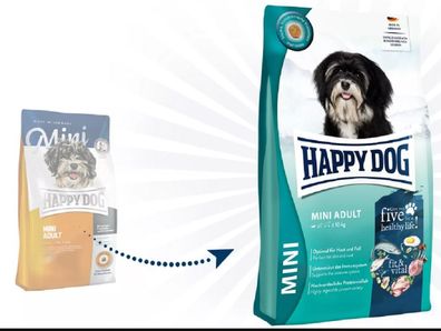 HAPPY DOG ¦ fit & vital Mini Adult - 10kg ? Trockenfutter