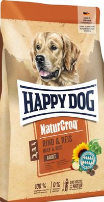 HAPPY DOG ?NaturCroq Rind & Reis- 15kg ? Trockenfutter