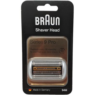 Braun 94M Scherkopf für Rasierer Series 9 Pro Kombipack Schersystem Silber