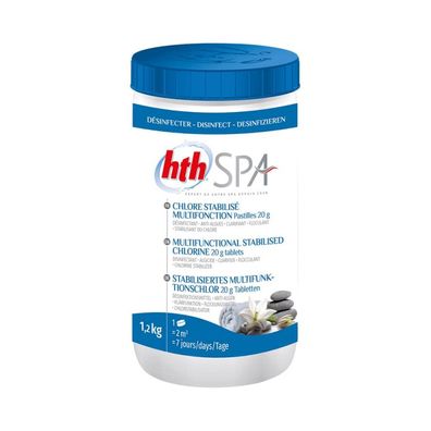 hth Spa Stabilisiertes Multifunktionschlor Tabletten 1,2 Kg Chlor Multifunktionstabl