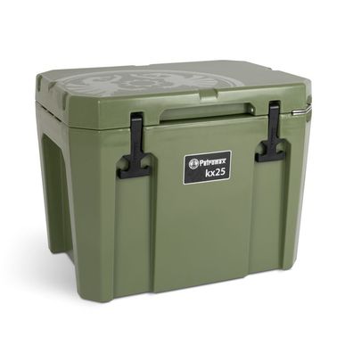 Petromax Kühlbox 25 Liter kx25 Oliv für Camping, Angeln und Picknick / Stromunabhäng