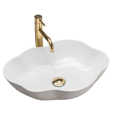 Rea Aufsatzwaschbecken Pearl White