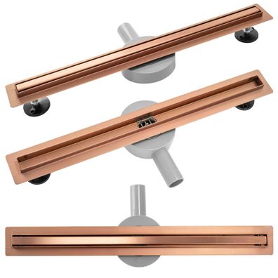 Rea Duschrinne Neo Slim Pro Brushed Copper 80