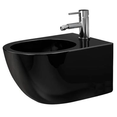 Rea Wandhängandes Bidet Carlo Mini Black Shiny