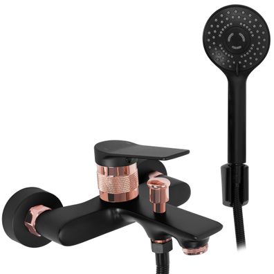 Rea Wannenarmatur Viral Black Rose Gold