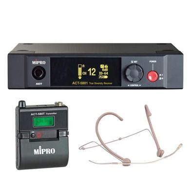 Mipro ACT-5801 mit Taschensender und Headsetmikrofon