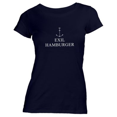 Damen T-Shirt Exil Hamburger klassisch