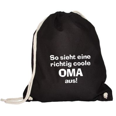 Turnbeutel So sieht eine richtig coole Oma aus