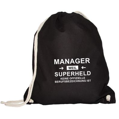 Turnbeutel Manager Superheld