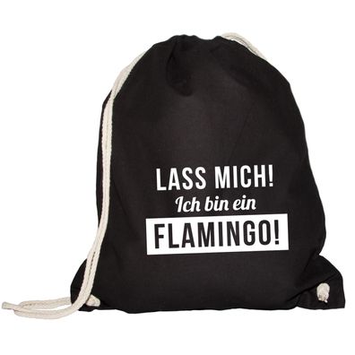 Turnbeutel Lass mich, ich bin ein Flamingo