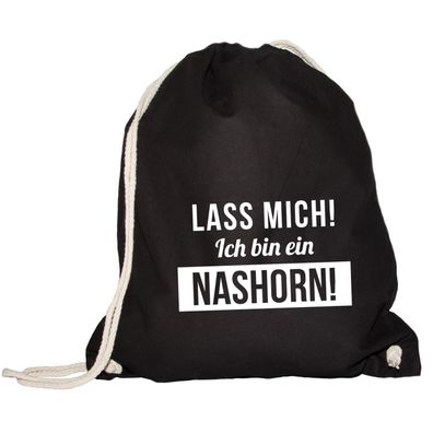 Turnbeutel Lass mich, ich bin ein Nashorn