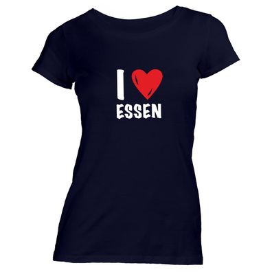 Damen T-Shirt I love Essen