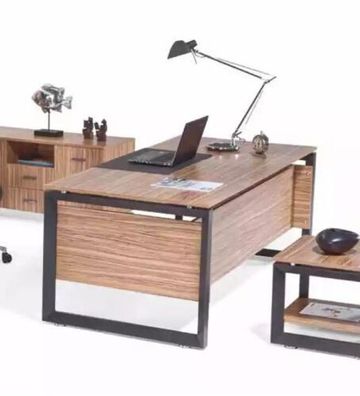 Designer Brauner Schreibtisch Luxus Büromöbel Holz Stilvolle Einrichtung