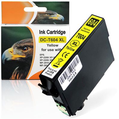 Kompatibel Epson C13T10H44010, 604XL Y Yellow Gelb Druckerpatrone für 350 Seiten ...