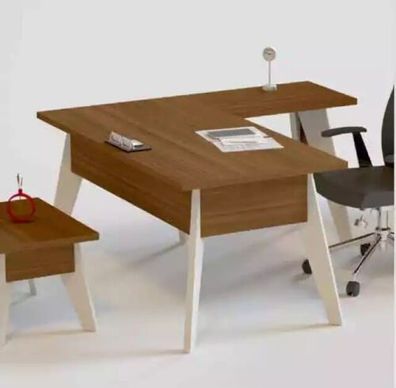 Eckschreibtisch Designer Holzmöbel Bürotisch Arbeitszimmer Tisch Neu