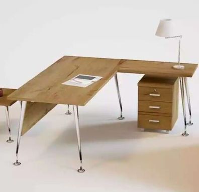 Klassische Büromöbel Designer Eckschreibtisch Arbeitstisch Holz Möbel