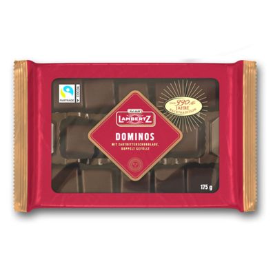 Lambertz Dominos mit Zartbitterschokolade doppelt gefüllt 175g