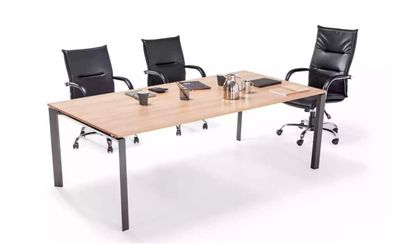 Großer Konferenztisch Besprechungstische Luxuriöse Holztische Büro Möbel