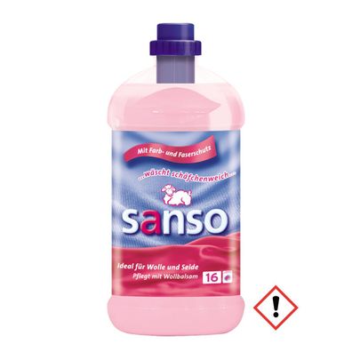 Sanso Wollwaschmittel flüssig für Wolle und empfindliche Stoffe 16WL