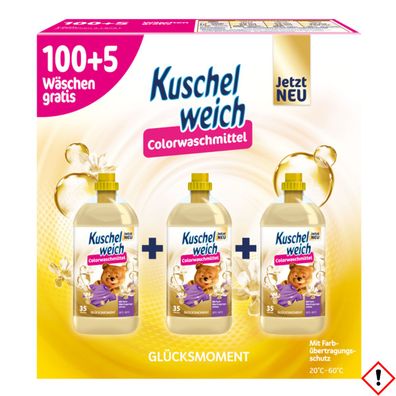 Kuschelweich Colorwaschmittel flüssig Glücksmoment XXL 105WL 5775ml