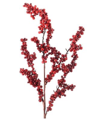 Zweig Beerenzweig rot Dekozweig lackiert