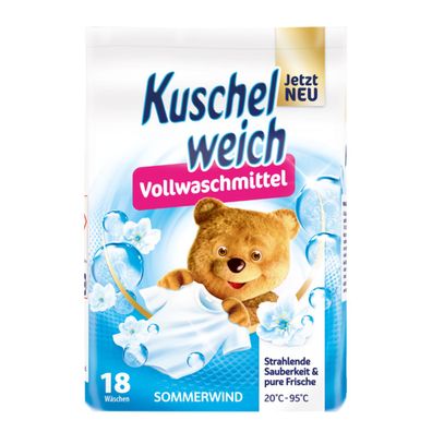 Kuschelweich Vollwaschmittel Pulver Sommerwind für 18 Waschladungen