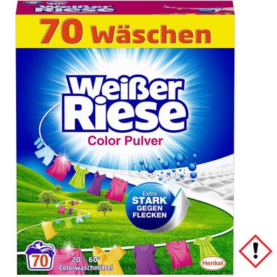Weißer Riese Color Pulver Colorwaschmittel für 70 Wäschen 3850g
