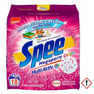 Spee Megaperls Color Waschmittel 18 Waschladungen 1215g 5er Pack