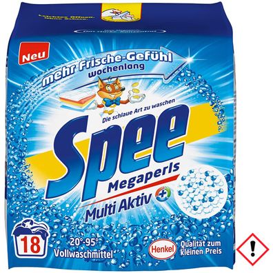 Spee Megaperls Waschmittel Parfümtechnologie 18 WL 1215g 5er Pack
