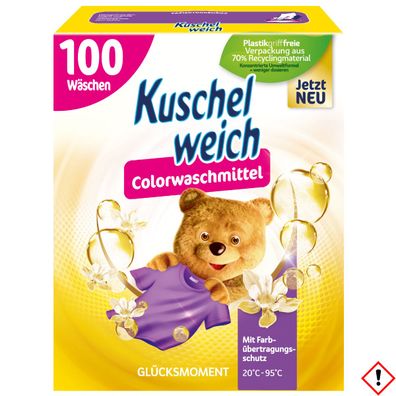 Kuschelweich Colorwaschmittel Pulver Glücksmomente 100WL 5500g