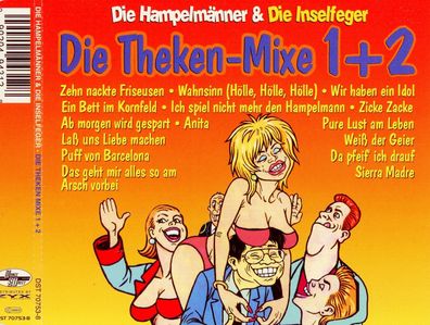 Maxi CD Cover Die Hampelmänner & Die Inselfeger - Theken Mixe 1 & 2