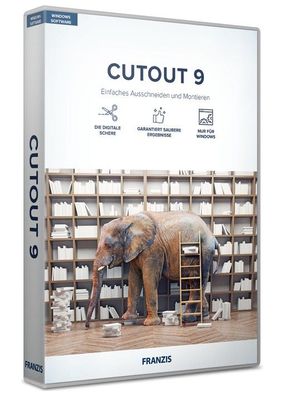 Cutout 9 Standard - Franzis - Fotos ausschneiden & montieren-PC Download Version
