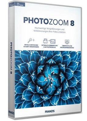 Photo Zoom 8 - Franzis - Fotos professionell vergrößern - PC Download Version