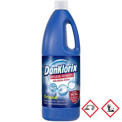 Dan Klorix Hygiene Reiniger Kraftvoll Original mit Aktiv Chlor 1500ml