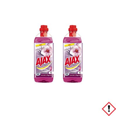 Ajax Allzweckreiniger Lavendel und Magnolie 1000 ml 2er Pack