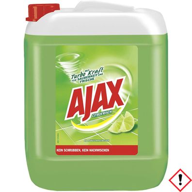 Ajax Allzweckreiniger Duftvariante Citrofrisch mit Turbokraft 10000 ml
