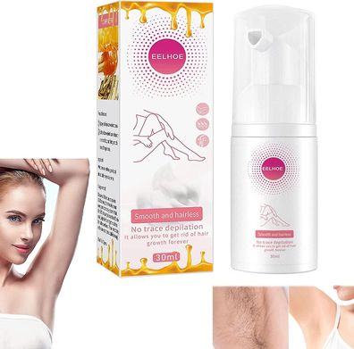 gentle Beeswaxs Mousse Hair Removal Spray Foam For Underarm Arm Leg