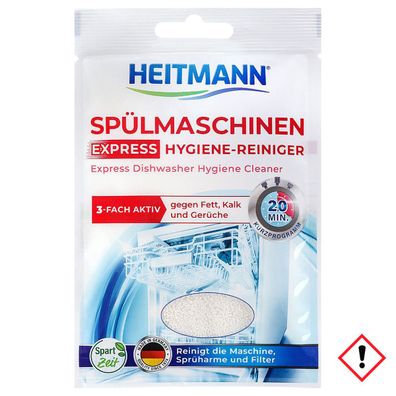 Heitmann Express Spülmaschinen Hygiene Reiniger 30 g 1er Pack