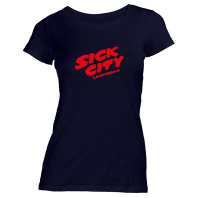 Damen T-Shirt Sick City Amsterdam