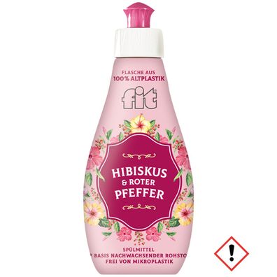 Fit Spülmittel Gewürz Edition Duft Hibiskus und roter Pfeffer 400ml