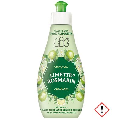 Fit Spülmittel Gewürz Edition Duft Limette und Rosmarin 400ml