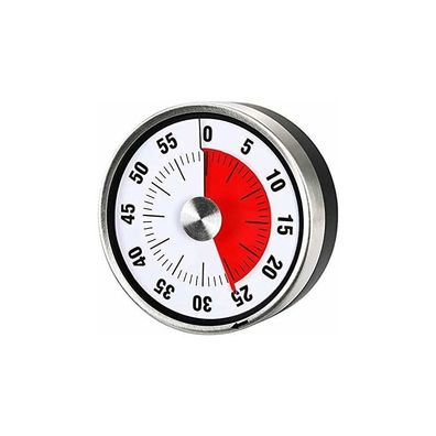 Magnetischer mechanischer Küchentimer - 60-Minuten-Countdown, visuelles Zeitmanagemen