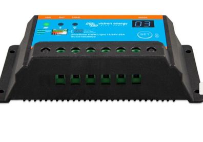 Victron Energy BlueSolar PWM-Light Charge Controller 12/24V-20A : SCC010020020
